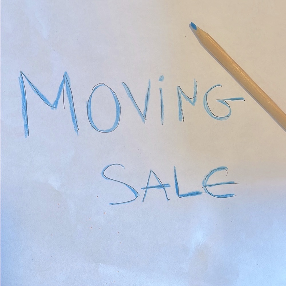 Moving sale